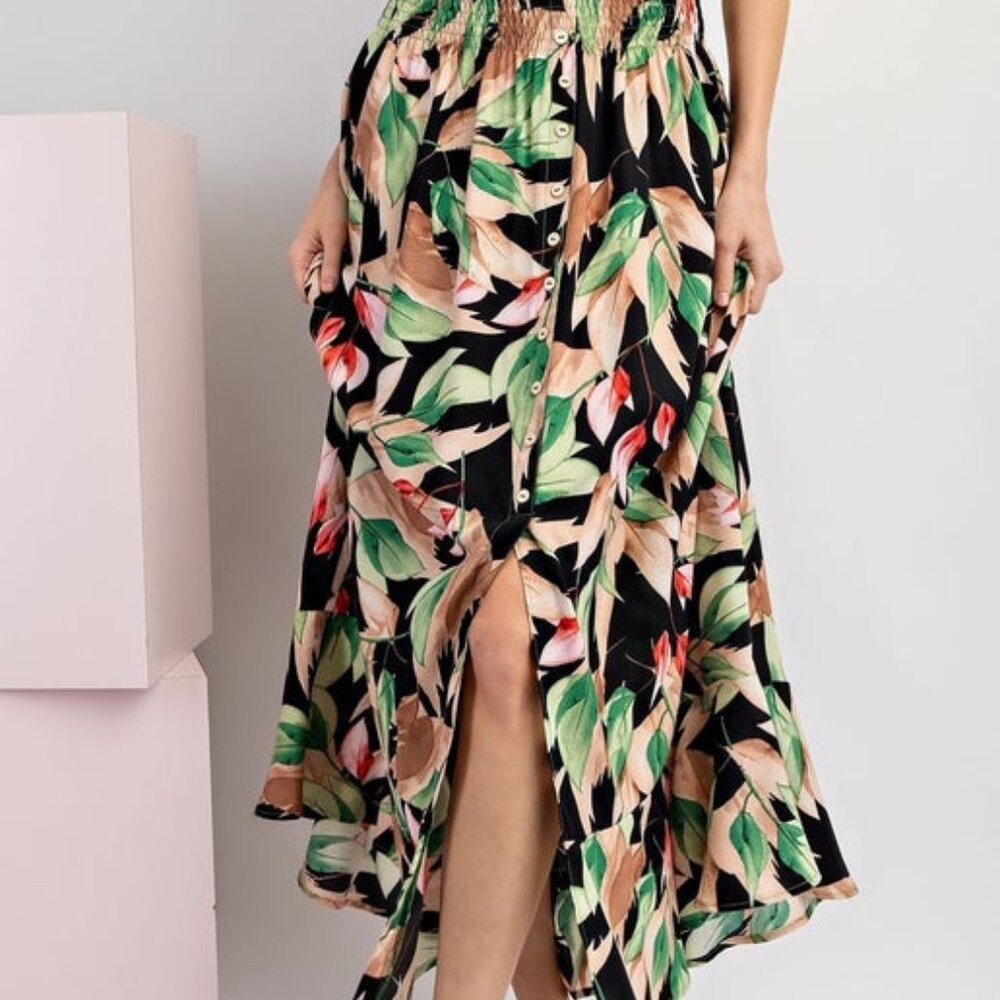 Printed Maxi Skirt